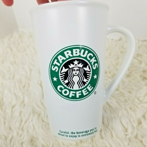 Starbucks 2006 Tall Coffee Cup Mug White Ceramic - Picture 2 of 8